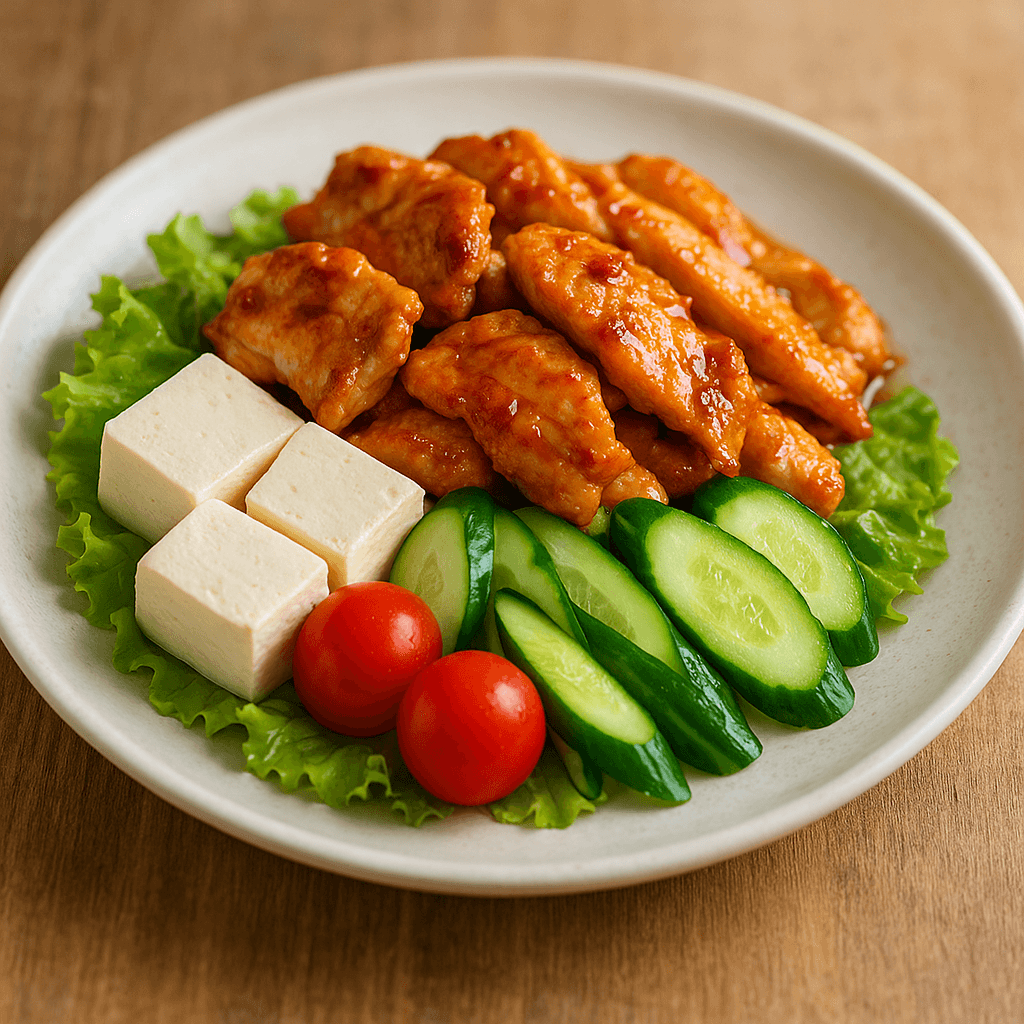 鶏むね肉のピリ辛炒め